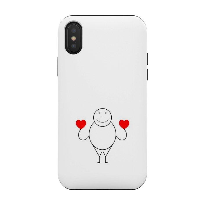 iPhone Xs / X StrongFit stick human love by TMSarts