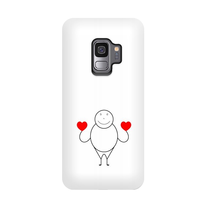 Galaxy S9 StrongFit stick human love by TMSarts