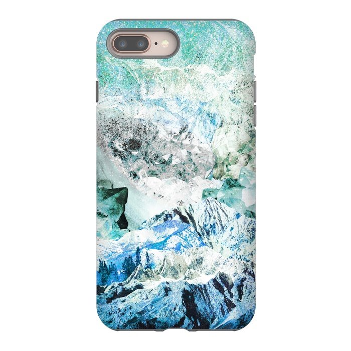iPhone 7 plus StrongFit Icy mountains and precious gemstones by Oana 