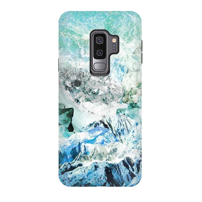 Galaxy S9 plus StrongFit Icy mountains and precious gemstones by Oana 