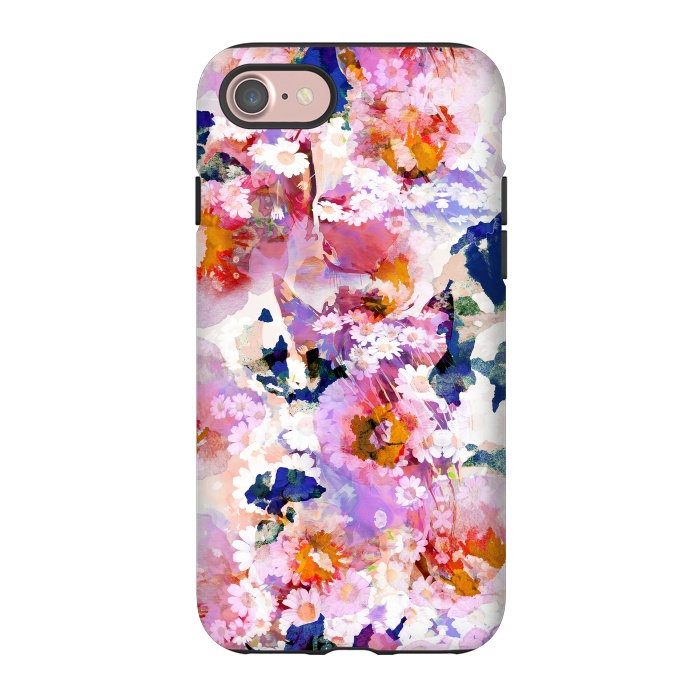 iPhone 7 StrongFit Watercolor painted flower meadow by Oana 