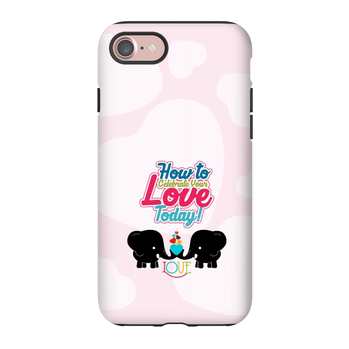 iPhone 7 StrongFit couple elephants by TMSarts