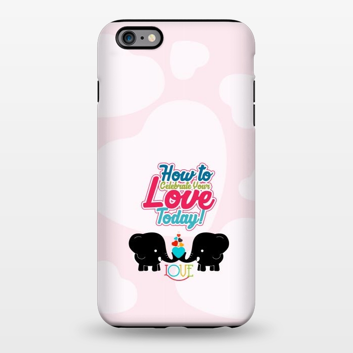 iPhone 6/6s plus StrongFit couple elephants by TMSarts