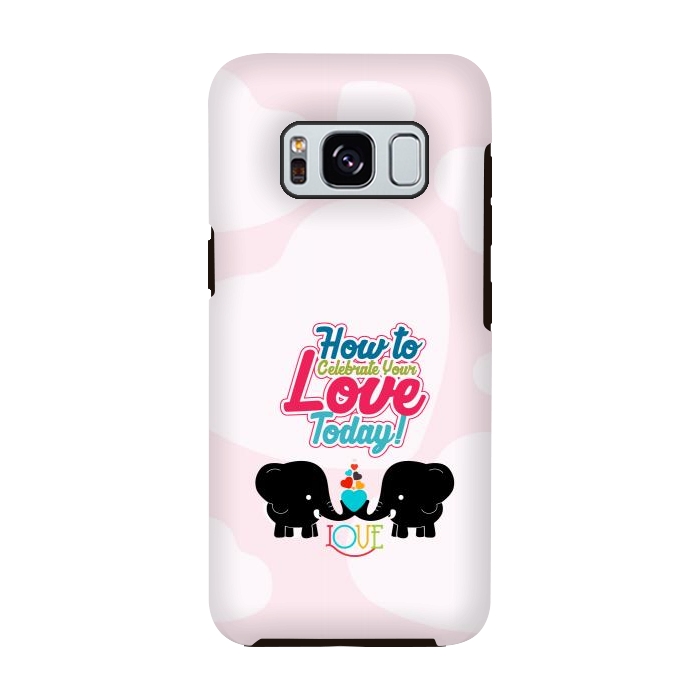 Galaxy S8 StrongFit couple elephants by TMSarts