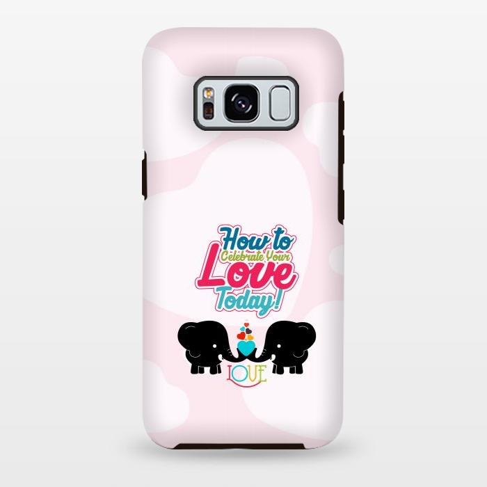 Galaxy S8 plus StrongFit couple elephants by TMSarts
