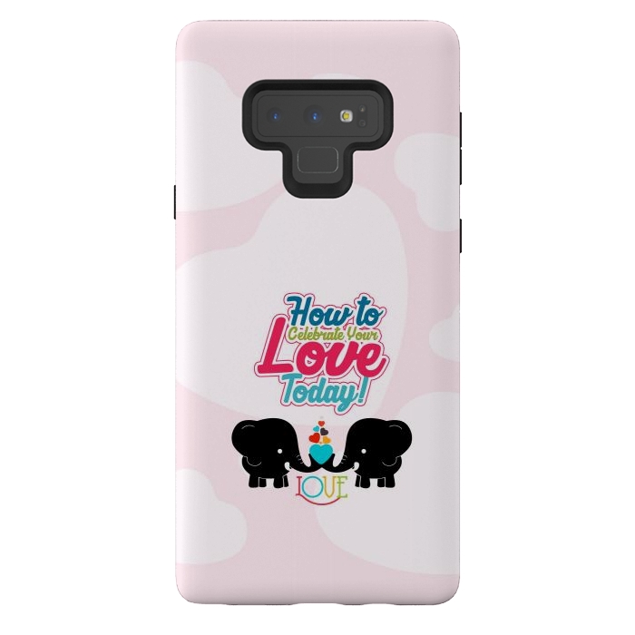 Galaxy Note 9 StrongFit couple elephants by TMSarts
