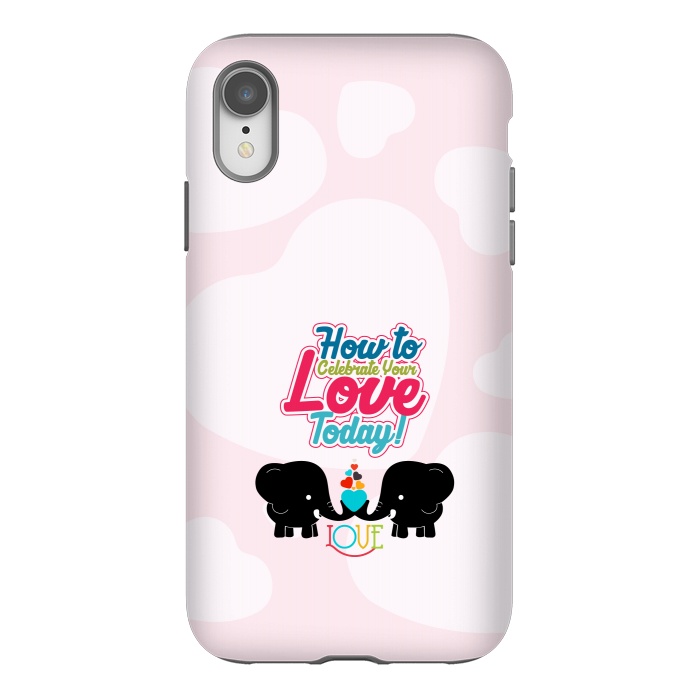 iPhone Xr StrongFit couple elephants by TMSarts