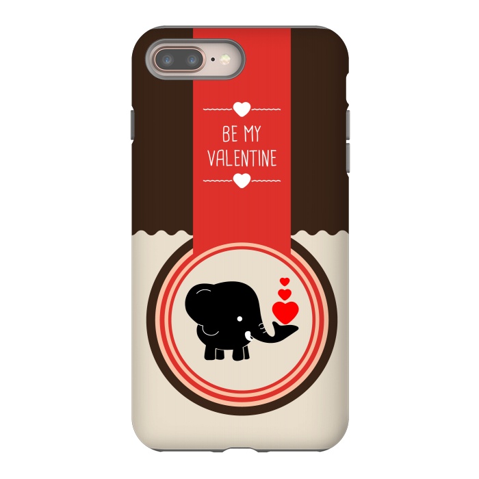 iPhone 7 plus StrongFit be valentine elephant by TMSarts