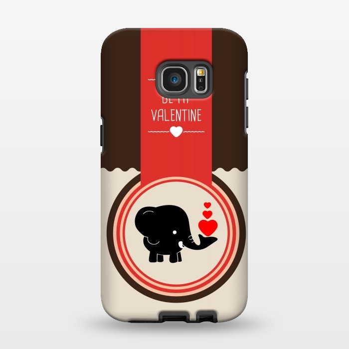 Galaxy S7 EDGE StrongFit be valentine elephant by TMSarts