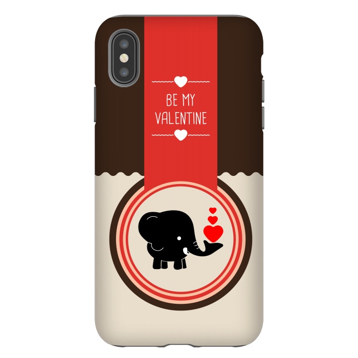 iPhone Xs Max StrongFit be valentine elephant by TMSarts