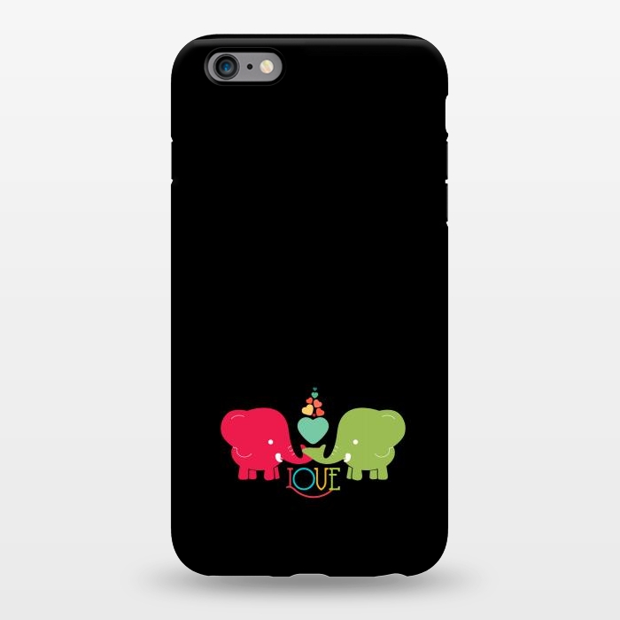iPhone 6/6s plus StrongFit colorful elephants love by TMSarts
