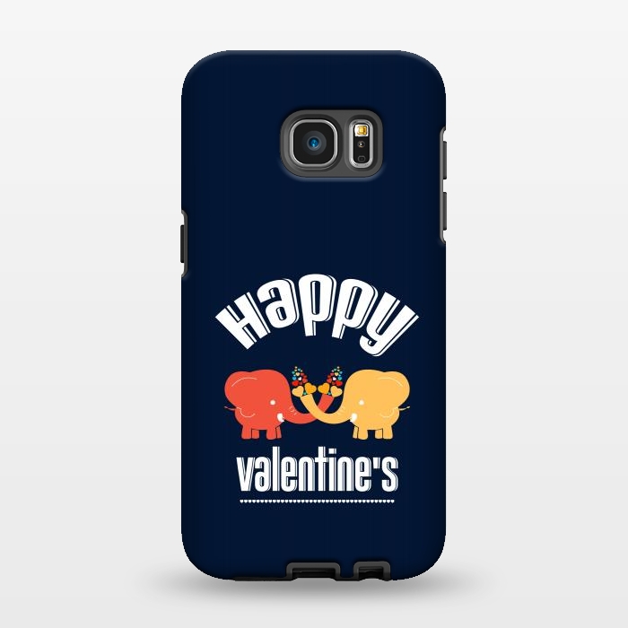 Galaxy S7 EDGE StrongFit two elephants valentines by TMSarts