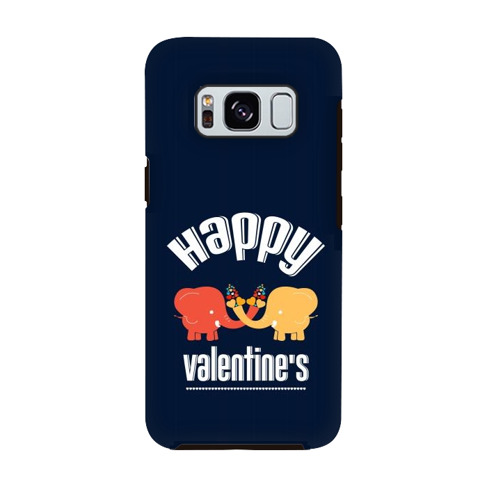 Galaxy S8 StrongFit two elephants valentines by TMSarts