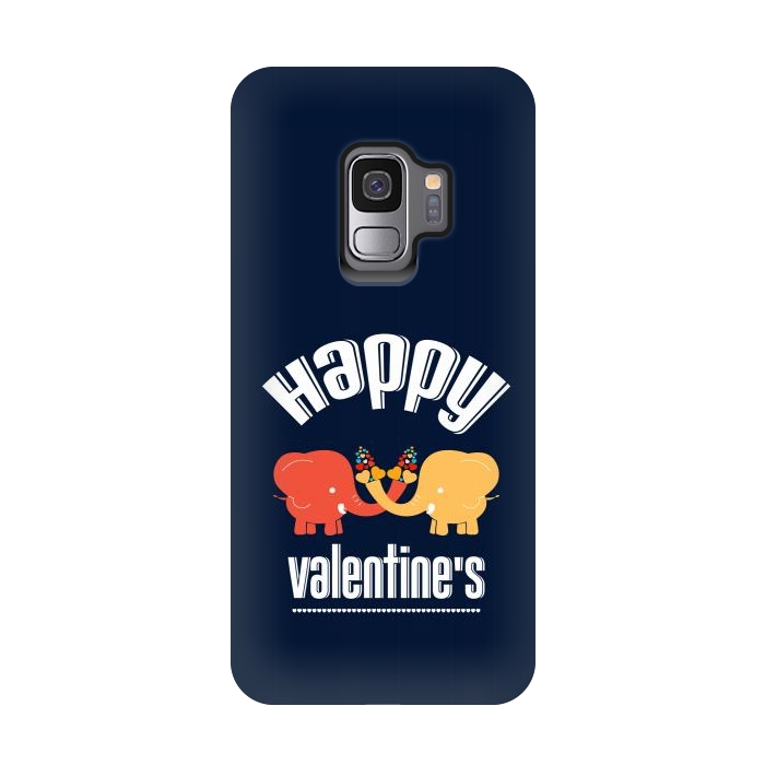 Galaxy S9 StrongFit two elephants valentines by TMSarts