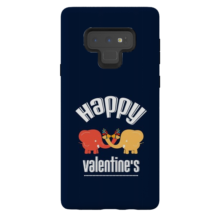 Galaxy Note 9 StrongFit two elephants valentines by TMSarts