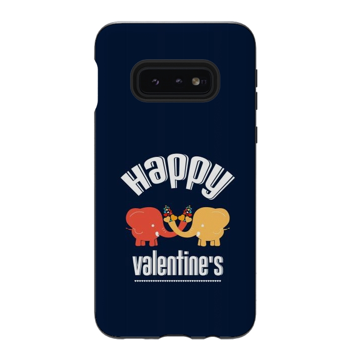 Galaxy S10e StrongFit two elephants valentines by TMSarts