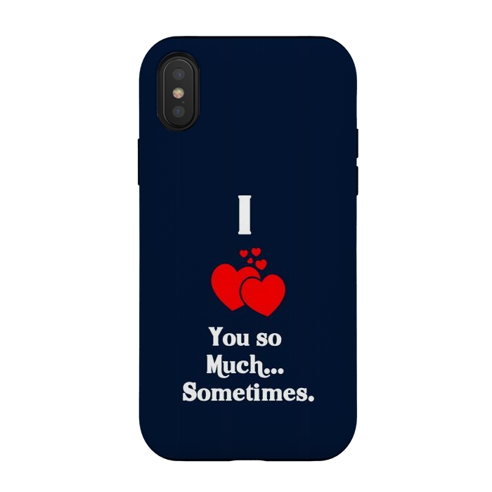 iPhone Xs / X StrongFit i love you so much by TMSarts