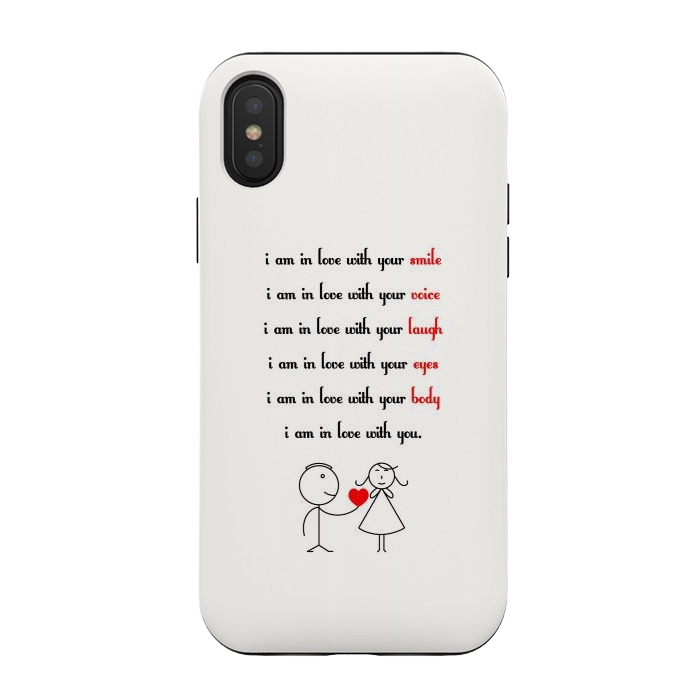 iPhone Xs / X StrongFit love with you by TMSarts