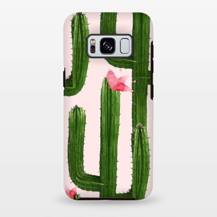 Galaxy S8 plus StrongFit Happy Cacti by Uma Prabhakar Gokhale