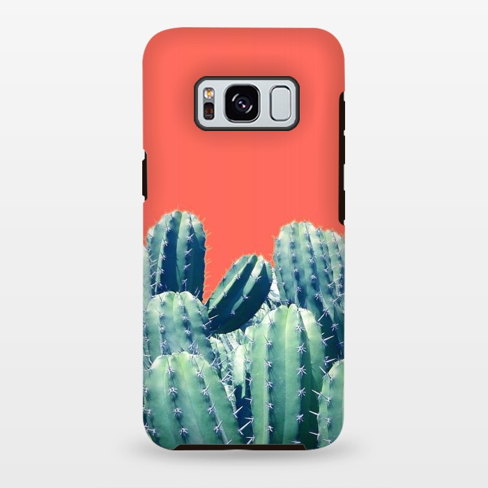 Galaxy S8 plus StrongFit Cactus on Coral by Uma Prabhakar Gokhale