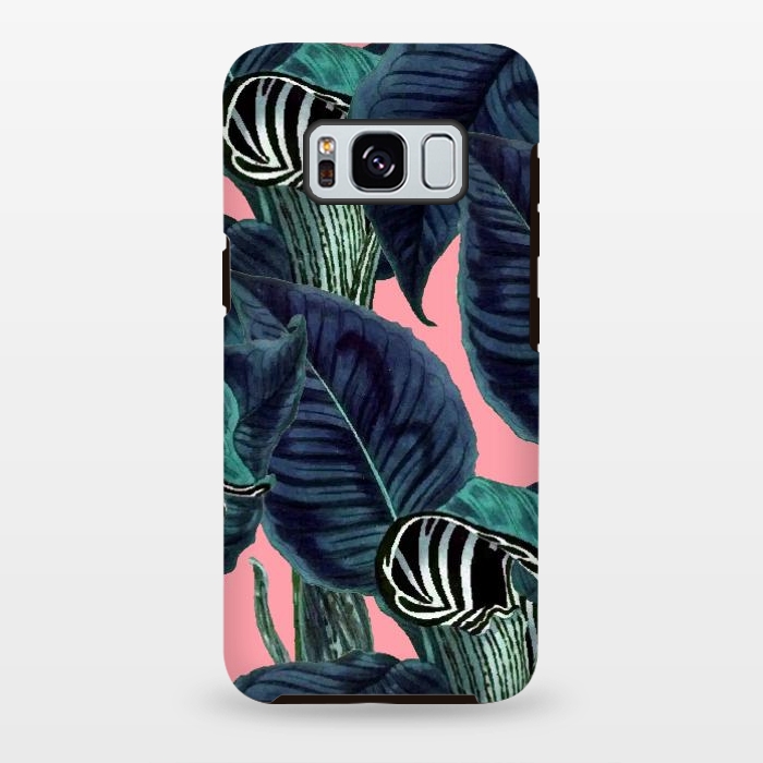 Galaxy S8 plus StrongFit Tropical Flower Pattern by Uma Prabhakar Gokhale