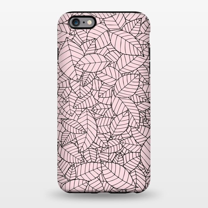 iPhone 6/6s plus StrongFit Leaves Pattern B&W by Mangulica