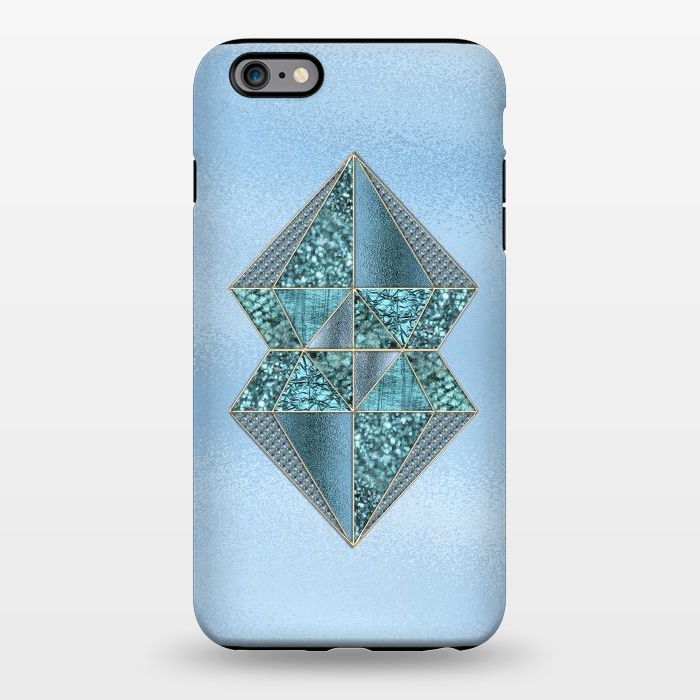 iPhone 6/6s plus StrongFit Blue Double Diamond 2 by Andrea Haase