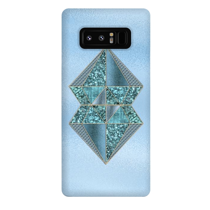 Galaxy Note 8 StrongFit Blue Double Diamond 2 by Andrea Haase
