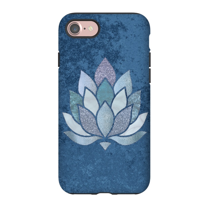 iPhone 7 StrongFit Precious Blue Lotus Flower 2 by Andrea Haase