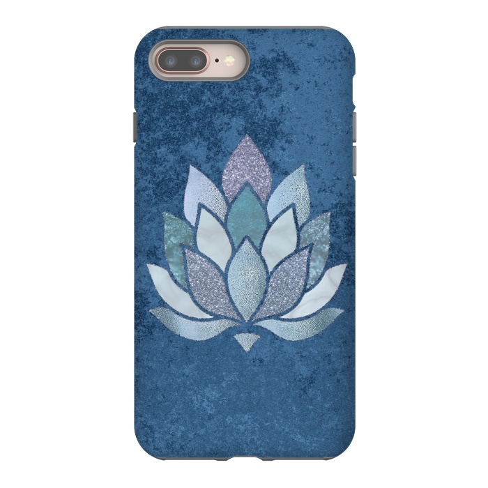 iPhone 7 plus StrongFit Precious Blue Lotus Flower 2 by Andrea Haase