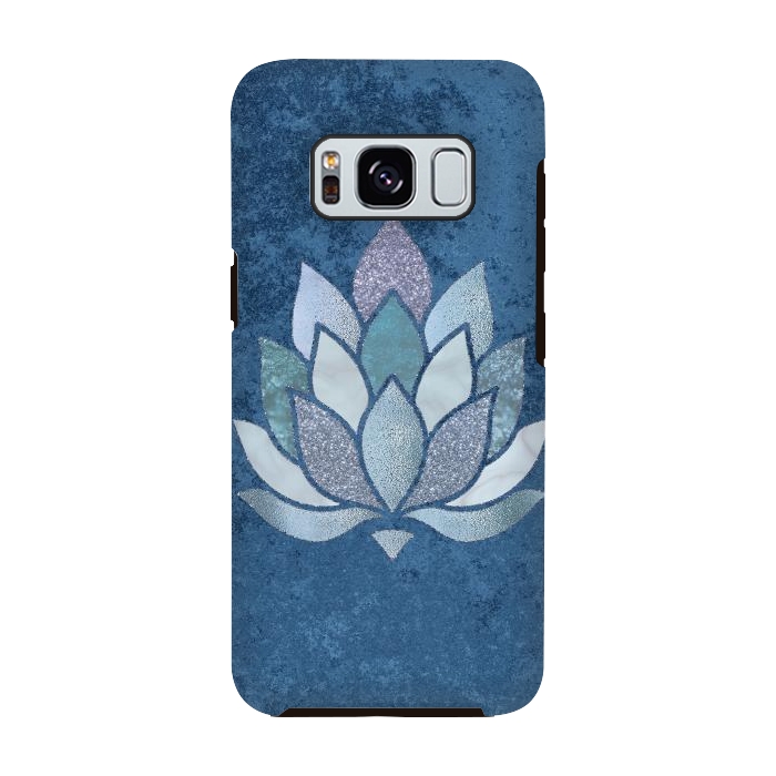 Galaxy S8 StrongFit Precious Blue Lotus Flower 2 by Andrea Haase