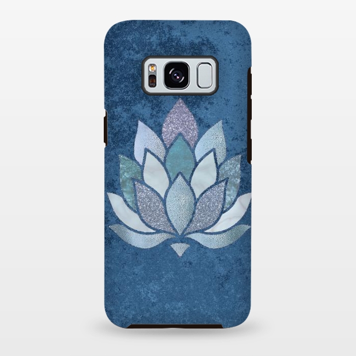 Galaxy S8 plus StrongFit Precious Blue Lotus Flower 2 by Andrea Haase
