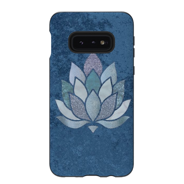 Galaxy S10e StrongFit Precious Blue Lotus Flower 2 by Andrea Haase