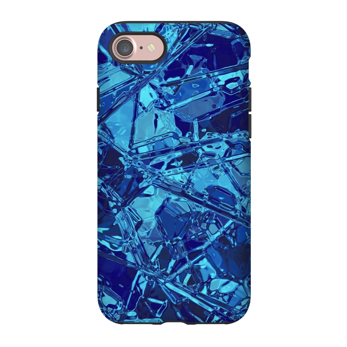 iPhone 7 StrongFit Blue Stained Glass 2 by Andrea Haase