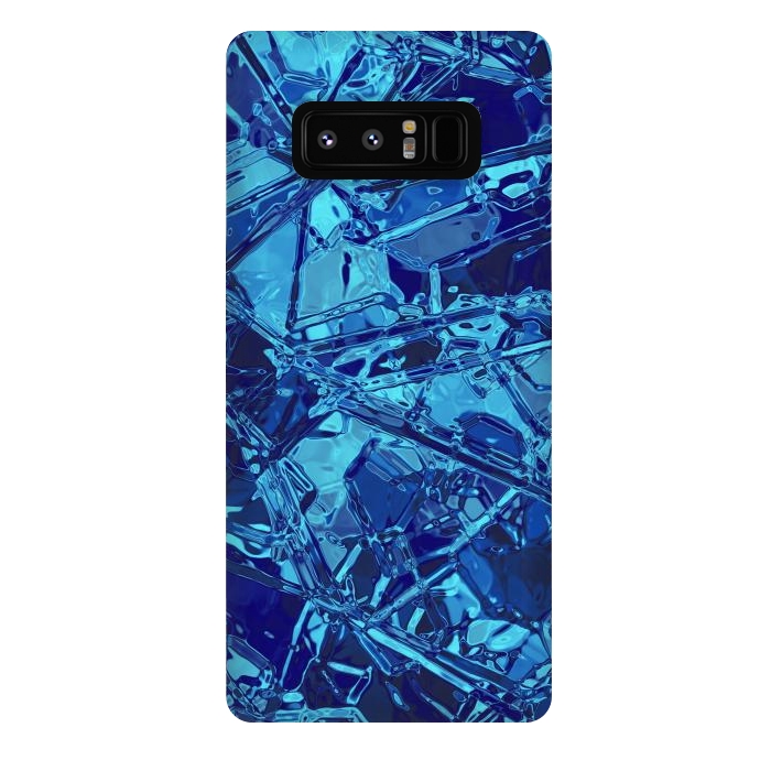 Galaxy Note 8 StrongFit Blue Stained Glass 2 by Andrea Haase