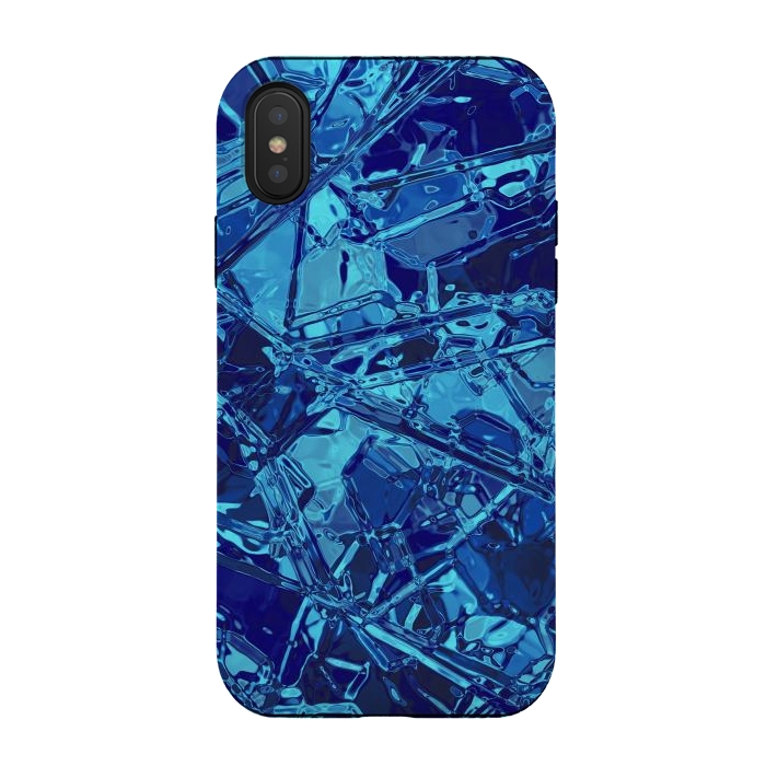 iPhone Xs / X StrongFit Blue Stained Glass 2 by Andrea Haase
