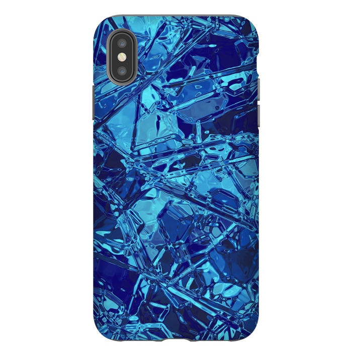 iPhone Xs Max StrongFit Blue Stained Glass 2 by Andrea Haase