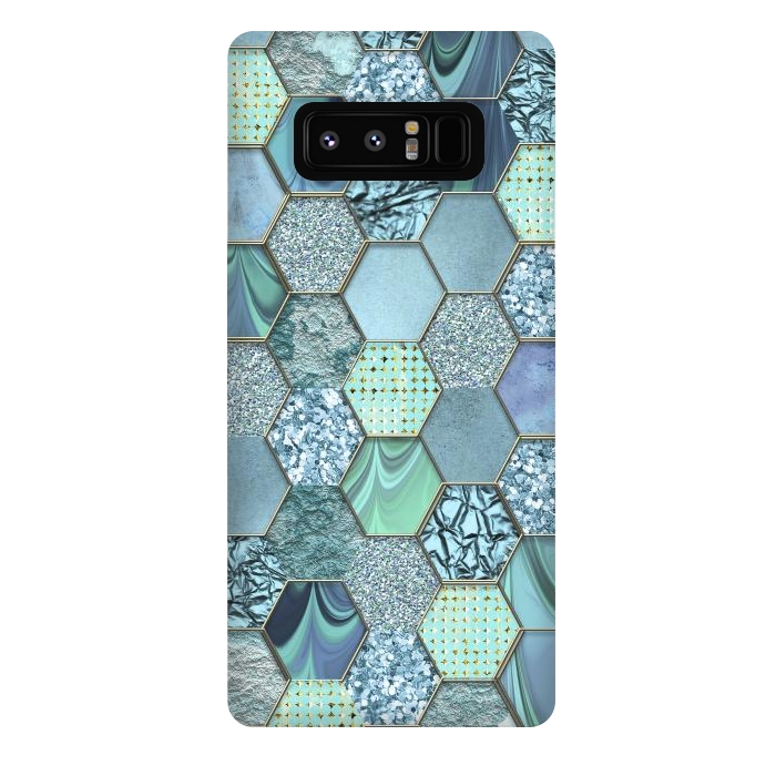 Galaxy Note 8 StrongFit Glamorous Hexagon  by Andrea Haase