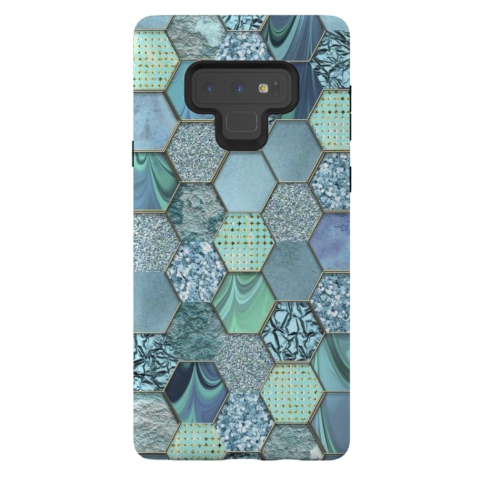 Galaxy Note 9 StrongFit Glamorous Hexagon  by Andrea Haase