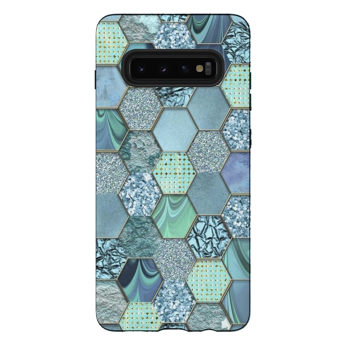 Galaxy S10 plus StrongFit Glamorous Hexagon  by Andrea Haase