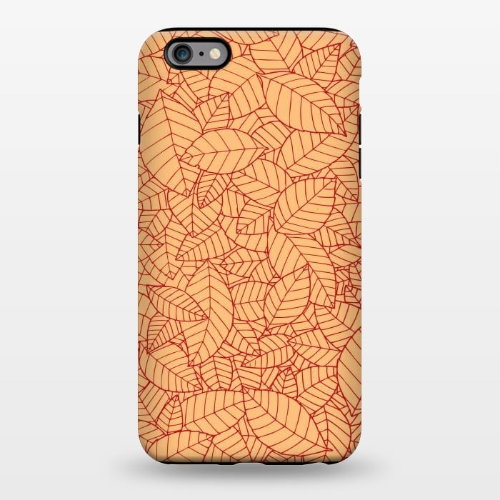 iPhone 6/6s plus StrongFit Red Leaves Pattern by Mangulica