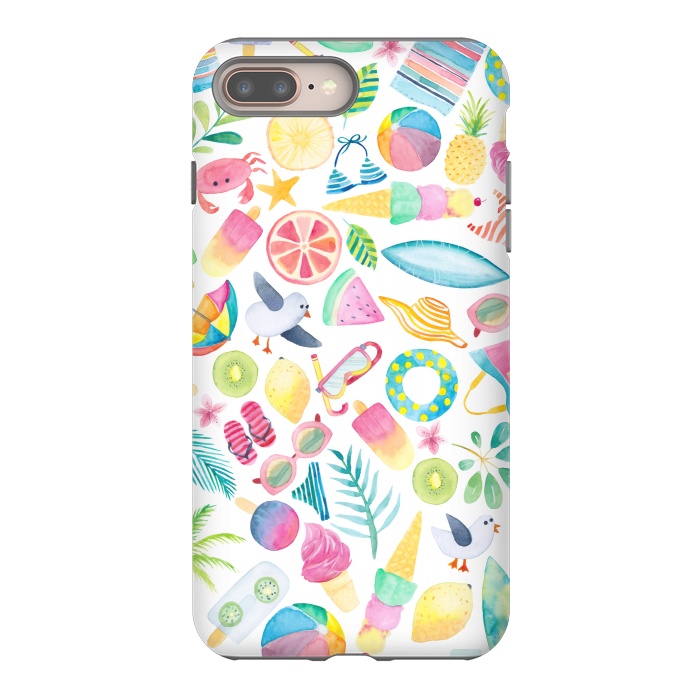 iPhone 7 plus StrongFit Ditzy Summer Extravaganza by gingerlique