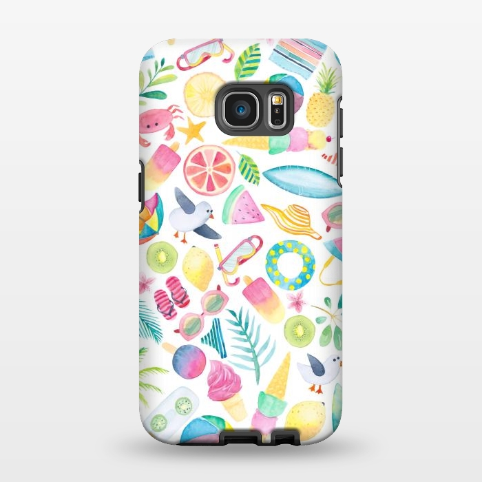 Galaxy S7 EDGE StrongFit Ditzy Summer Extravaganza by gingerlique