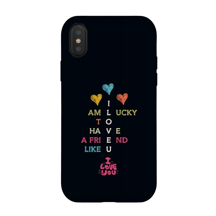iPhone Xs / X StrongFit iloveu by TMSarts