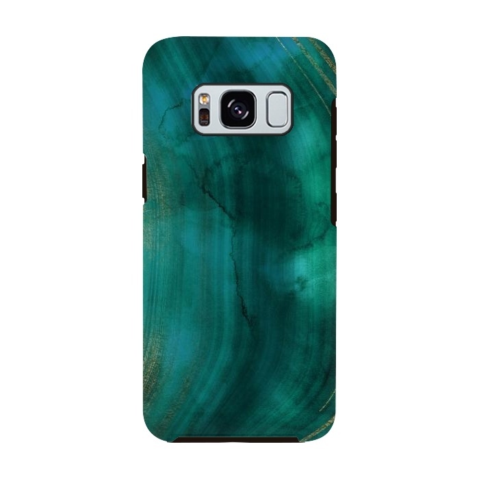Galaxy S8 StrongFit Green Malachite Marble Texture by  Utart