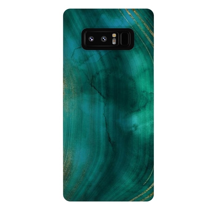 Galaxy Note 8 StrongFit Green Malachite Marble Texture by  Utart