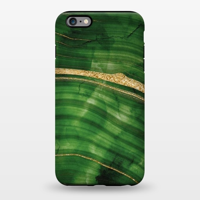 iPhone 6/6s plus StrongFit Malachite Green Marble with Gold veins by  Utart