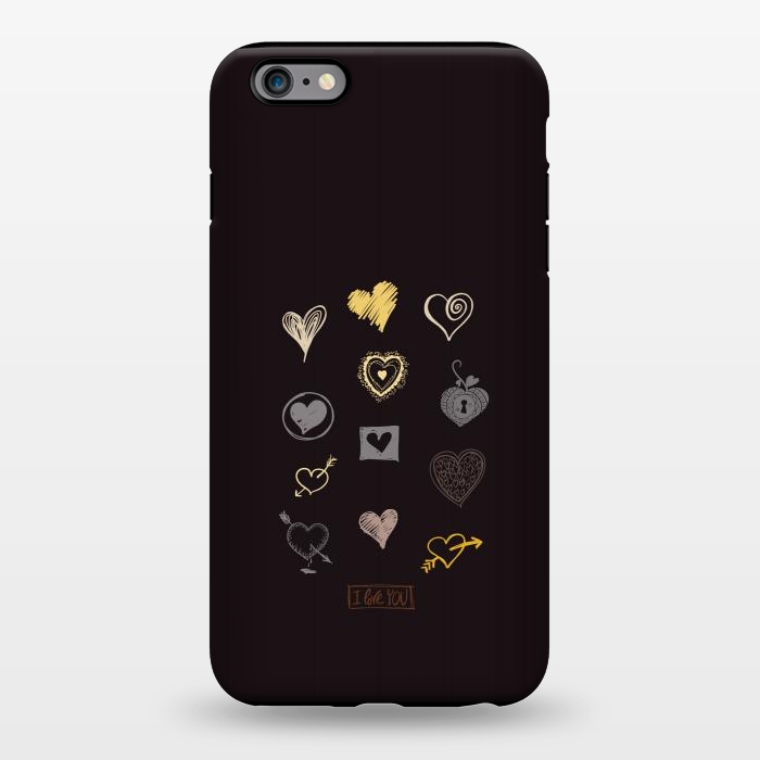 iPhone 6/6s plus StrongFit valentine doodle hearts by TMSarts
