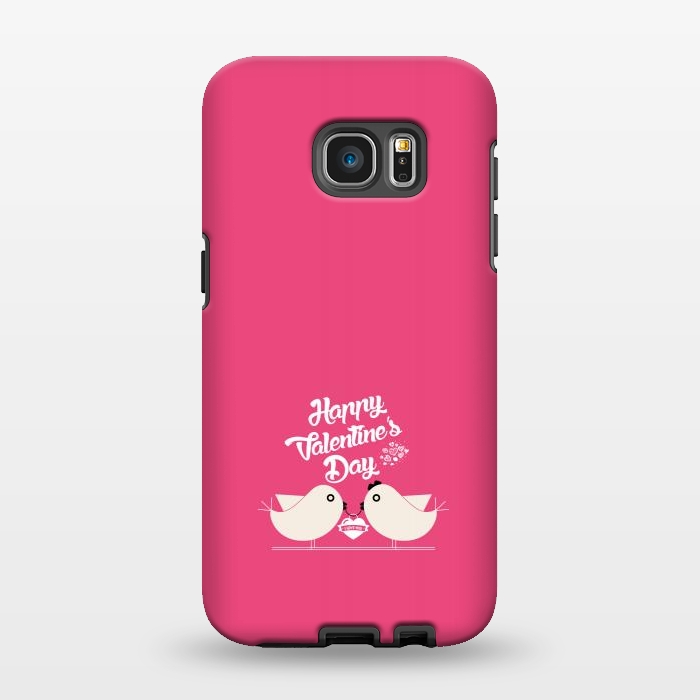Galaxy S7 EDGE StrongFit love birds couple by TMSarts