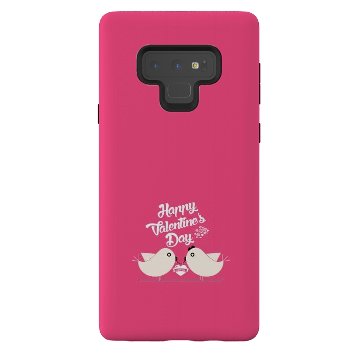 Galaxy Note 9 StrongFit love birds couple by TMSarts
